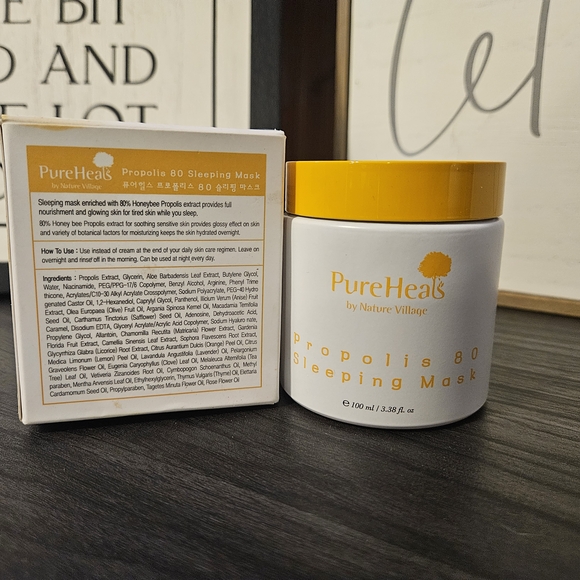 PureHeals Propolis 80 Sleeping Mask - White and Yellow - Picture 2 of 2